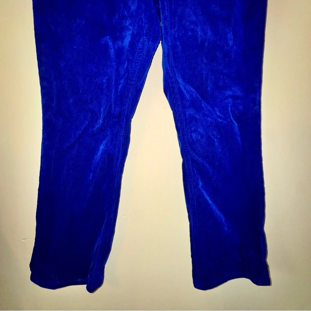 Pilcro Royal Blue Corduroy Straight Leg Jeans - Picture 3 of 10